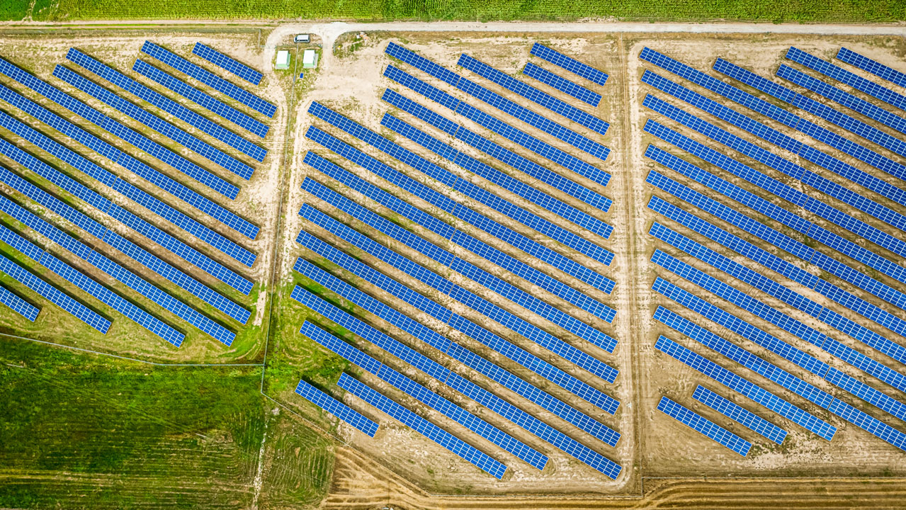 solar panel farm