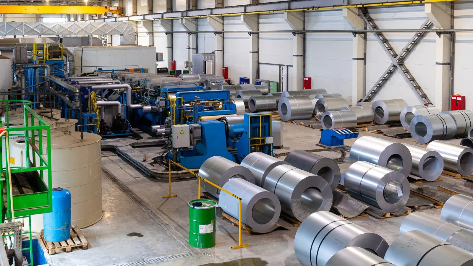 Shipping steel coils